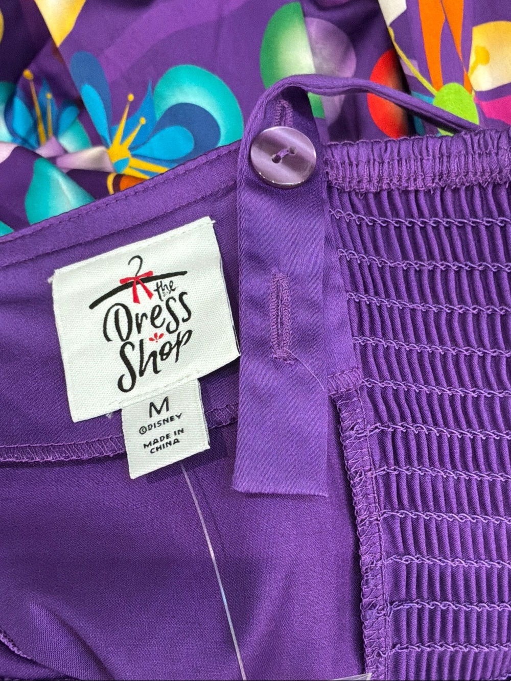 NWT The Dress Shop Disney Purple Floral Pixar Mini Dress M Collection Piece - Picture 10 of 13